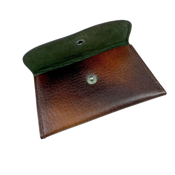 Art Deco Tooled Leather Clutch with Wrist Strap Steerhide Cameo Quality Vintage - Picture 12 of 12